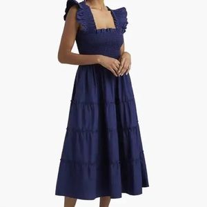 Hill House Ellie Nap Dress navy blue. NEVERWORN